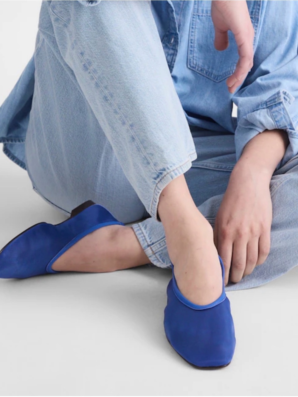 Madewell Mylie Retro Blue Ballet Flats